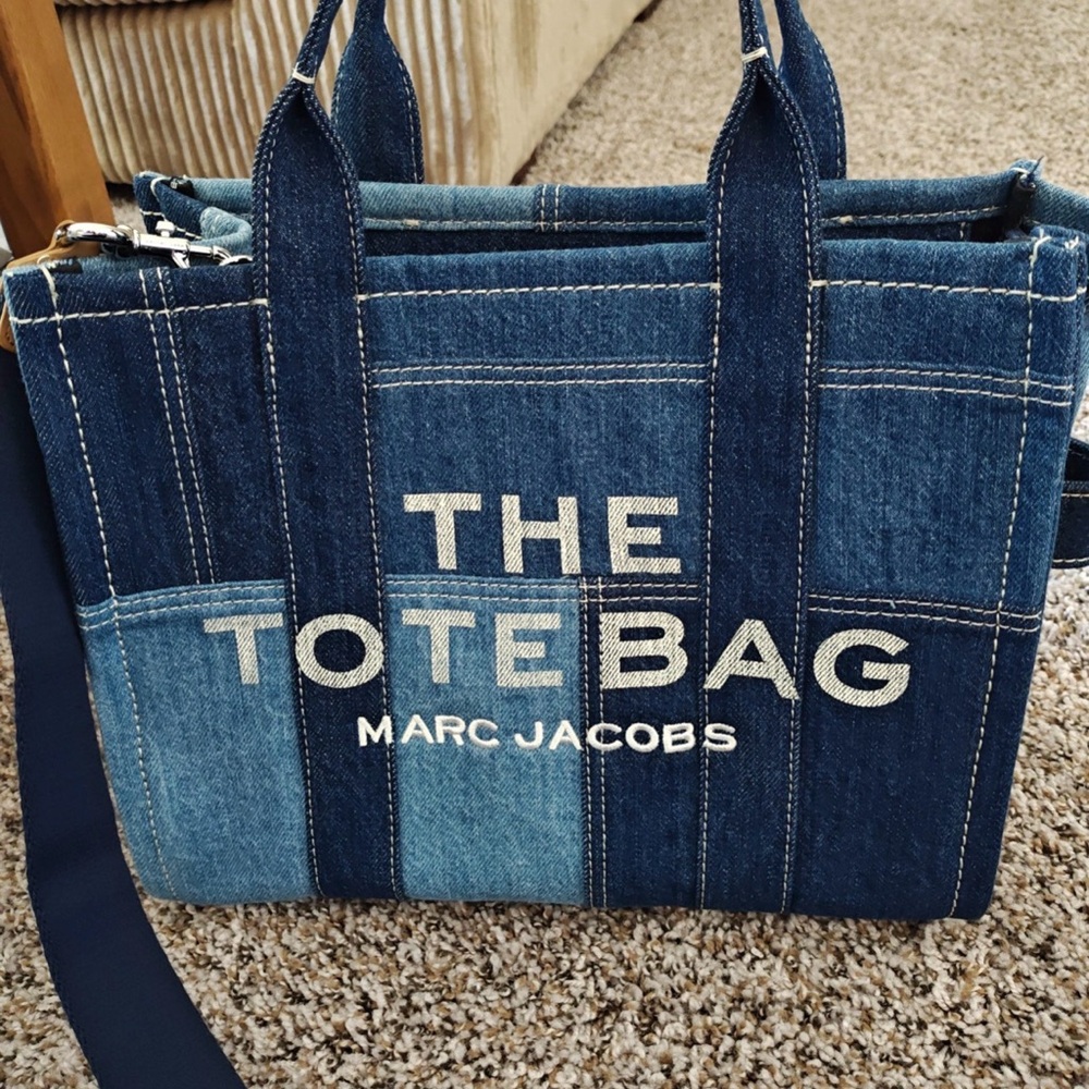 Marc Jacobs Blue Denim Messenger Bag